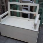 klepbank klein wit open rug 104x51x93