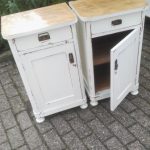 witte nachtkastjes  42x34x76