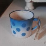 emaille beker stip