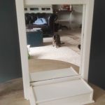 Hangkastje met spiegel 26x11x42,5