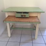 Keukentafel, uitschuifbare lade en plank, 99,5 x 65 x 81