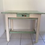 Keukentafel, uitschuifbare lade en plank, 99,5 x 65 x 81