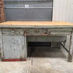Grijze werkbank 160 x 82 x 81