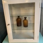 Medicijnkastje 50 x 36 x 70 2 glazen boorden rondom glas