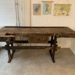 Werkbank 1 lade hout 215 x 94 x 85  60 breed middenstuk